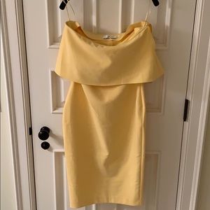 REVOLVE yellow tube-top dress